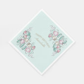 Chinese Lantaarn & Ribbon Party Servetten (Hoek)