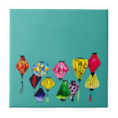 Chinese lantaarn tegeltje (Voorkant)