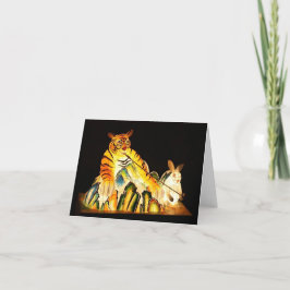 Chinese Lantaarnfestival Tiger Notecard Kaart