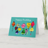 Chinese lantaarnkleurige kunst kaart (Voorkant)