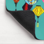 Chinese lantaarnkleurige kunst muismat (Hoek)