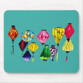 Chinese lantaarnkleurige kunst muismat (Voorkant)