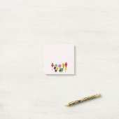 Chinese lantaarnkleurige kunst post-it® notes (Op bureau)