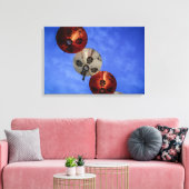 Chinese lantaarns levendige canvas print (Insitu (Woonkamer))