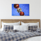 Chinese lantaarns levendige canvas print (Insitu (Slaapkamer))