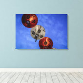 Chinese lantaarns levendige canvas print (Insitu (Houten vloer))