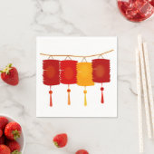 Chinese lantaarns Papier Servet (Insitu)