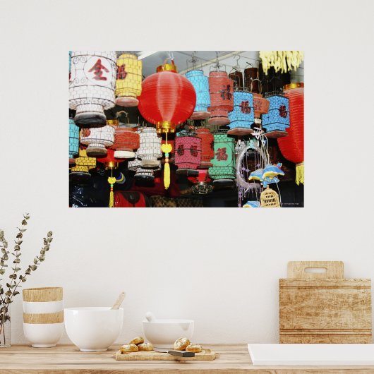 Chinese lantaarns poster (Keuken)