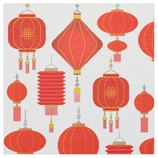 Chinese lantaarns stof (Swatch)