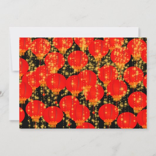 Chinese lantaarns uitnodiging (Voorkant)