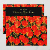 Chinese lantaarns uitnodiging (Voorkant / Achterkant)