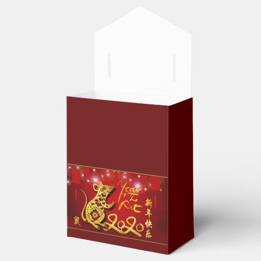 Chinese lantaarns vuurwerk Rat Jaar 2020 TFB Bedankdoosjes (Geopend)