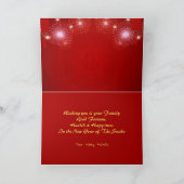 Chinese Lantaarns Vuurwerk Slang Jaar 2025 HGC Kaart (Binnen)