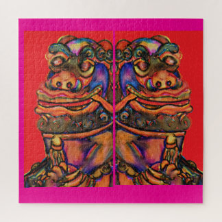 Chinese leeuwen legpuzzel