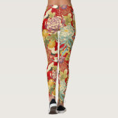 Chinese Leggings voor Floral Print (Achterkant)