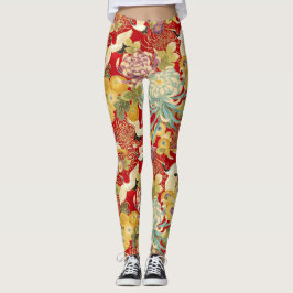 Chinese Leggings voor Floral Print