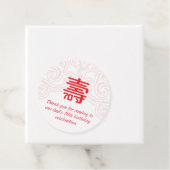 Chinese "Levensduur" 70e verjaardag witte labels (In situ)