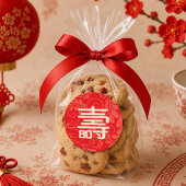 Chinese "Levensduur" 80ste verjaardag sticker