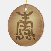 Chinese levensduur keramisch ornament (Links)