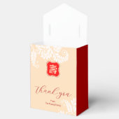 Chinese levensduur verjaardag (99 & jonger) Beige Bedankdoosjes (Geopend)