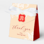 Chinese levensduur verjaardag (99 & jonger) Beige Bedankdoosjes (Voorkant Zijde)