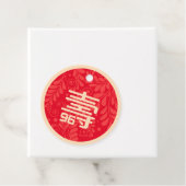 Chinese "Levensduur" Verjaardagstag (elke leeftijd Bedankjes Labels (In situ)