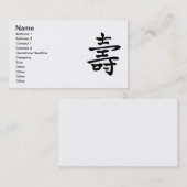 Chinese levensduur visitekaartje (Voorkant / Achterkant)