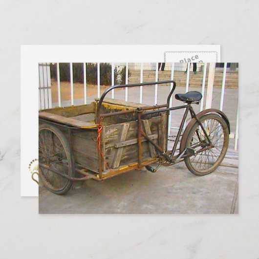 Chinese leveringsfiets briefkaart (Voorkant / Achterkant)