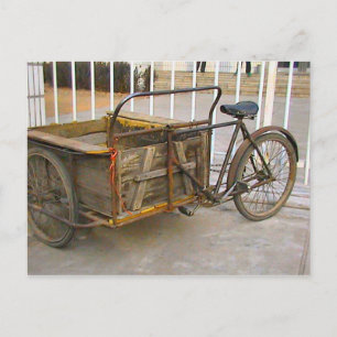 Chinese leveringsfiets briefkaart