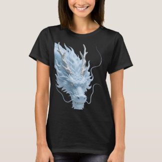 Chinese Lichtblauwe Draak Kunst Fantasie Design Me T-shirt