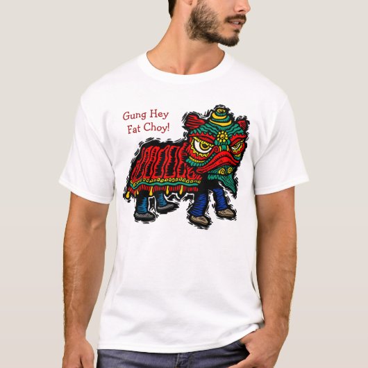 Chinese Lion Dancer T-Shirt (Voorkant)