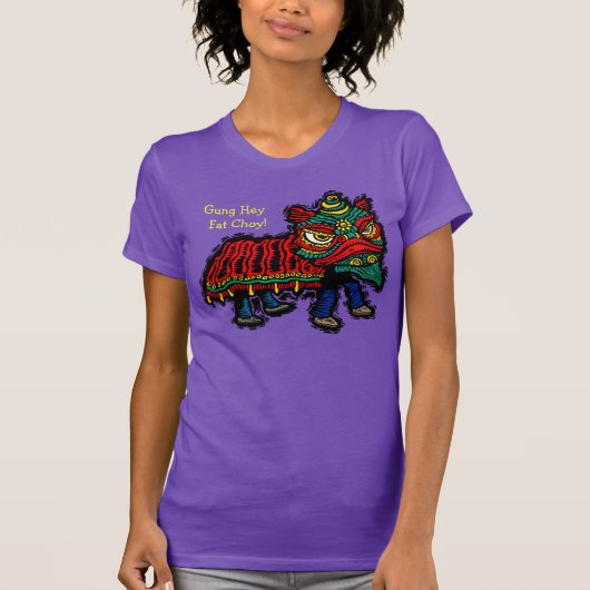 Chinese Lion Dancer T-Shirt (Voorkant)