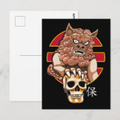 Chinese Lion Guardian - Foo Dog Briefkaart (Voorkant / Achterkant)