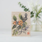 Chinese Loquat Fruit Briefkaart (Staand voorkant)
