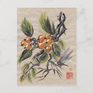 Chinese Loquat Fruit Briefkaart