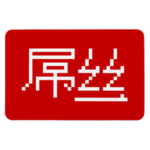 Chinese Loser/Diaosi 屌 Hanzi MEME Magneet