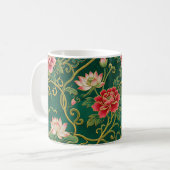 Chinese Lotus Ontwerp Koffiemok (Voorkant links)