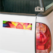Chinese Lotus Water Lily Flower Art - Multi Bumpersticker (Op Truck)
