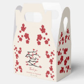 Chinese Love Red Cherry Blossom Engagement Party Bedankdoosjes (Geopend)