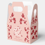Chinese Love Red Cherry Blossom Engagement Party Bedankdoosjes (Geopend)