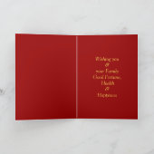 Chinese Luck Haan aangepast Jaar Zodiac Verjaardag Feestdagen Kaart (Binnen)