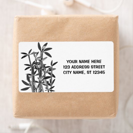 Chinese Lucky Bamboe-Planten, gepersonaliseerd Etiket (Insitu)