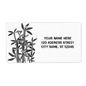Chinese Lucky Bamboe-Planten, gepersonaliseerd Etiket (Voorkant)