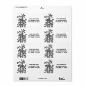 Chinese Lucky Bamboe-Planten, gepersonaliseerd Etiket (Full Sheet)