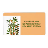 Chinese Lucky Bamboe-Planten, gepersonaliseerd Etiket (Voorkant)