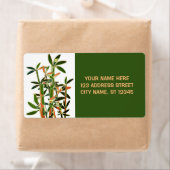 Chinese Lucky Bamboe-Planten, gepersonaliseerd Etiket (Insitu)