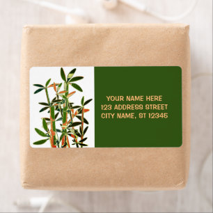 Chinese Lucky Bamboe-Planten, gepersonaliseerd Etiket
