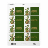 Chinese Lucky Bamboe-Planten, gepersonaliseerd Etiket (Full Sheet)