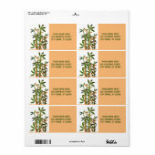 Chinese Lucky Bamboe-Planten, gepersonaliseerd Etiket (Full Sheet)