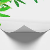 Chinese Lucky Bamboe Planten. Moderne kunst Cadeaupapier (Hoek)